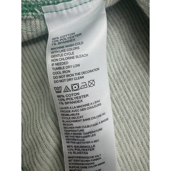 Tommy Bahama Men Sweatshirt Snap button Mock Neck Pullover Green Medium M - Picture 7 of 7